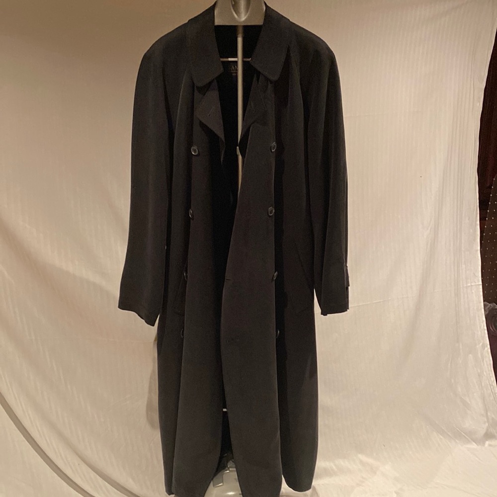 Sanyo New York Full length Men’s Trench Coat  Sz 44R - Picture 3 of 12